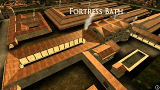 Animation of ancient Roman Fort in Caerleon Wales [upl. by Werdnael]