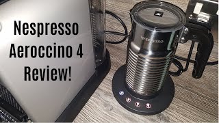 Nespresso Aeroccino 4 Milk Frother Review  Worth upgrading from the Aeroccino 3 [upl. by Ttennej]