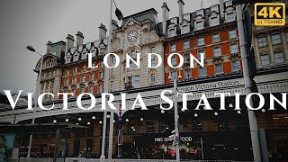 London Victoria Station Walk Through England 4K [upl. by Issi]