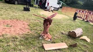 A fabulous range of wooden sculpture at Caerleon festival 2024 [upl. by Comyns]