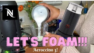 How To Foam Milk With Aeroccino 3 Make Coffee With Foam Tips amp Tricks  Easy Foamed Latte Recipe [upl. by Shaper656]