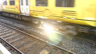 Merseyrail 507 009 making arcs at Birkdale station [upl. by Jaenicke]